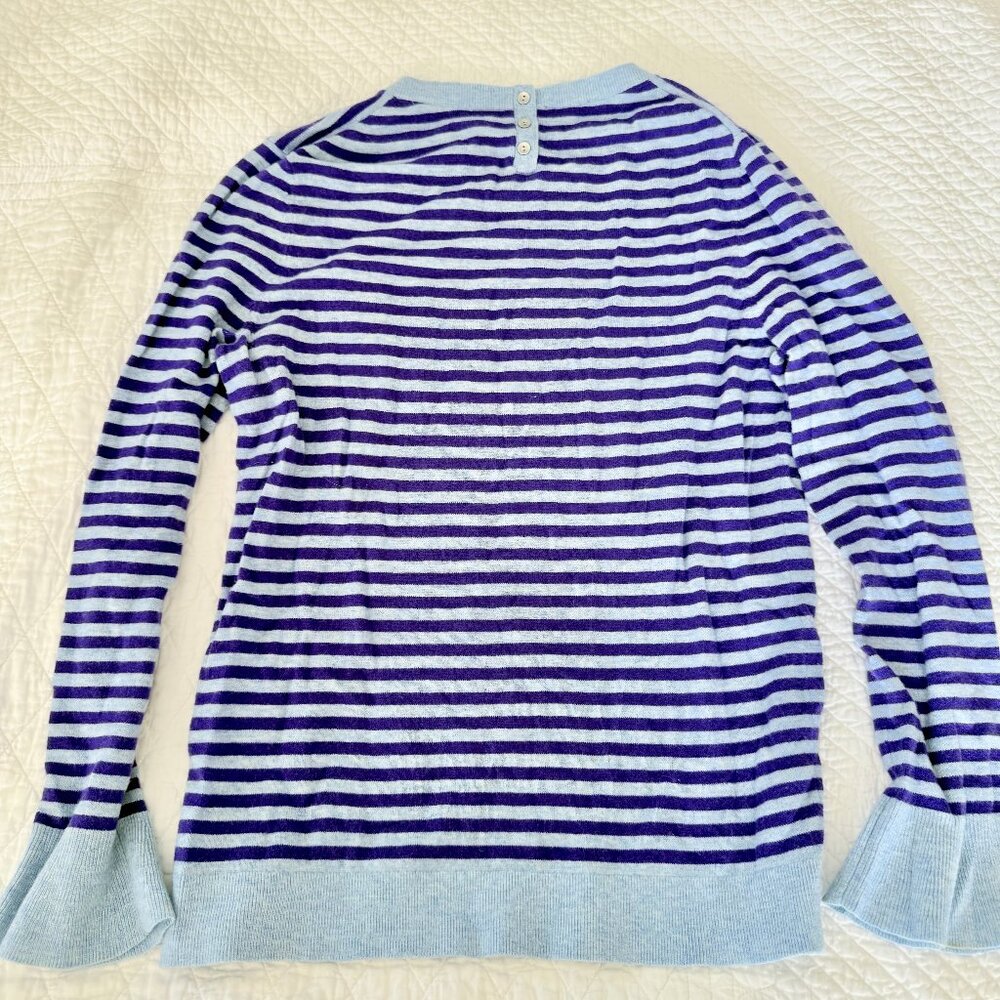 Talbots Striped Lambswool Blend Sweater- Size- M